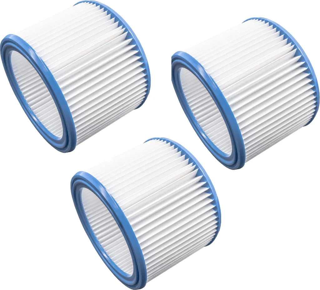 Vhbw Filterset 3x Faltenfilter Kompatibel Mit Metabo ASA 25 L PC, ASA 30 L PC Inox Nass- Und Trockensauger - Filter, Patronenfilter 1 Vhbw Filterset 3x Faltenfilter Kompatibel Mit Metabo ASA 25 L PC, ASA 30 L PC Inox Nass- Und Trockensauger - Filter, Patronenfilter