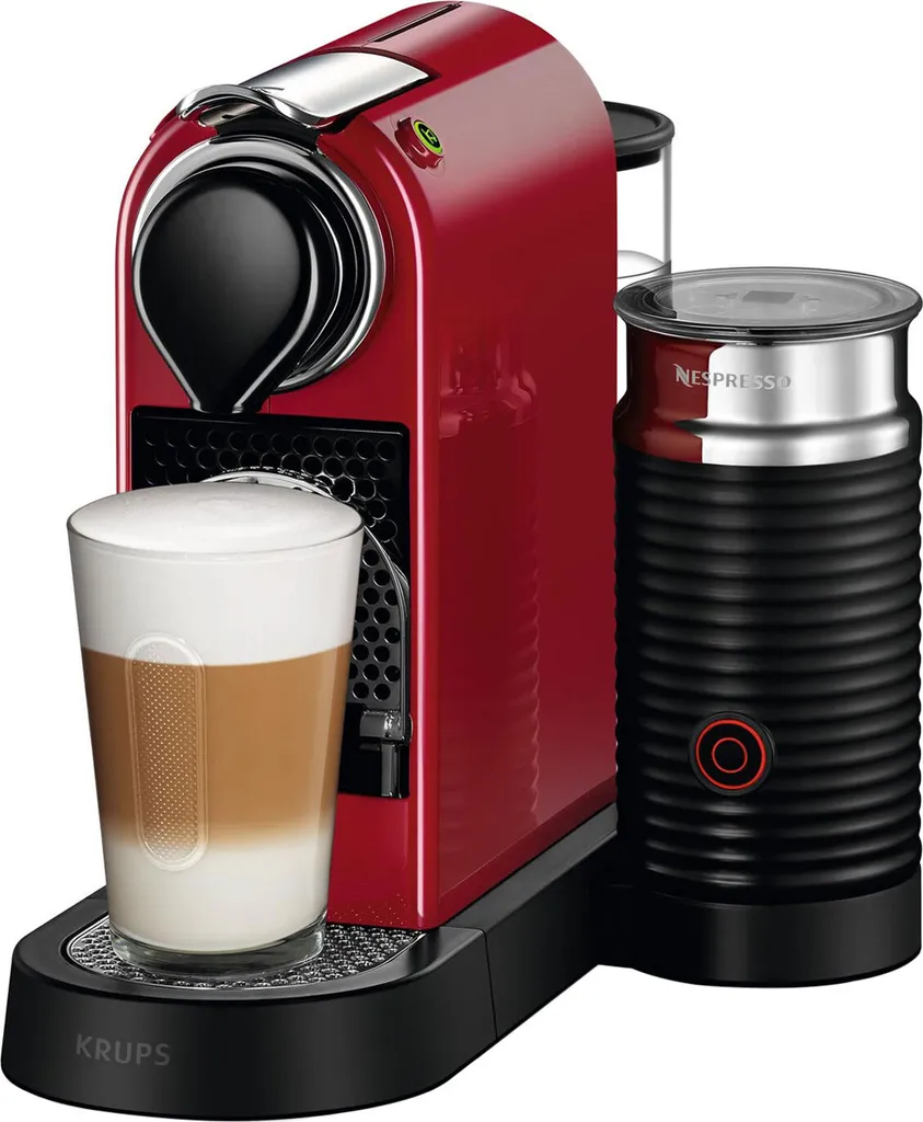 Krups XN7615.19 Nespresso Citiz & Milk Kaffeekapselmaschine (1260 Watt, Wassertankkapazität: 1l, Pumpendruck: 19 Bar) Rot 5 Krups XN7615.19 Nespresso Citiz & Milk Kaffeekapselmaschine (1260 Watt, Wassertankkapazität: 1l, Pumpendruck: 19 Bar) Rot – Bild 5