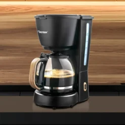 Bestron Filter-Kaffeemaschine Für 10 Tassen Kaffee, Inkl. 1,5 Liter Glaskanne, Permanentfilter & Warmhalteplatte, 1.000 Watt, Black & Wood-Design, Farbe: Schwarz / Holz 11 Bestron Filter-Kaffeemaschine Für 10 Tassen Kaffee, Inkl. 1,5 Liter Glaskanne, Permanentfilter & Warmhalteplatte, 1.000 Watt, Black & Wood-Design, Farbe: Schwarz / Holz -Haushalts Verkauf 64a8b9c4bca317a023030efc8a77a48e