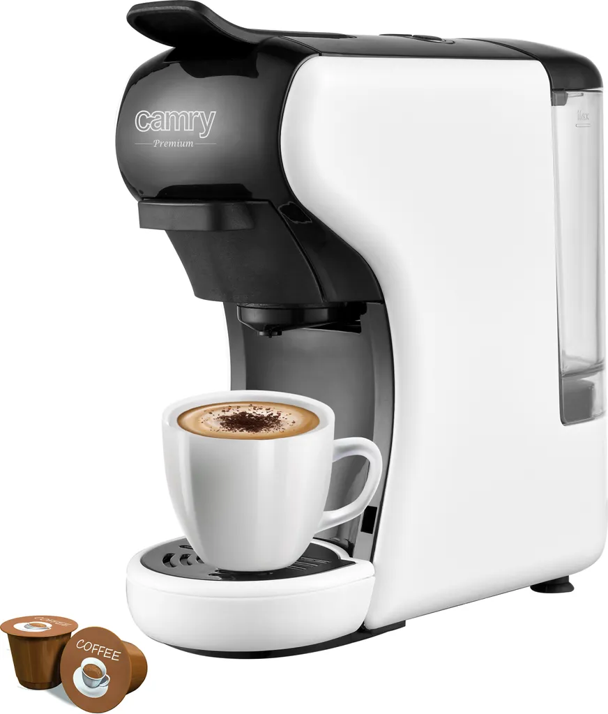 Adler Camry CR 4414 Multi-Espressomaschine Mit 5 Kapselkaffeeeinsätzen 19 Bar Pumpendruck 2 Adler Camry CR 4414 Multi-Espressomaschine Mit 5 Kapselkaffeeeinsätzen 19 Bar Pumpendruck – Bild 2