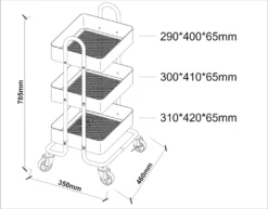 Küchenrollwagen ’Pyhäntä’ 78,5 X 46 X 35 Cm Stahl Schwarz -Haushalts Verkauf 6974eff6322f7bdead0d0ccbf33b32a1