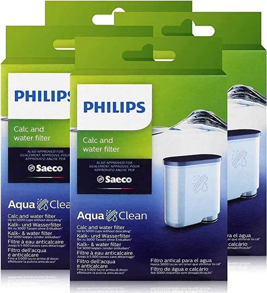 4x Philips/Saeco Wasserfilter Für AquaClean Maschine CA6903/00 1 4x Philips/Saeco Wasserfilter Für AquaClean Maschine CA6903/00