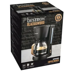 Bestron Filter-Kaffeemaschine Für 10 Tassen Kaffee, Inkl. 1,5 Liter Glaskanne, Permanentfilter & Warmhalteplatte, 1.000 Watt, Black & Wood-Design, Farbe: Schwarz / Holz 17 Bestron Filter-Kaffeemaschine Für 10 Tassen Kaffee, Inkl. 1,5 Liter Glaskanne, Permanentfilter & Warmhalteplatte, 1.000 Watt, Black & Wood-Design, Farbe: Schwarz / Holz -Haushalts Verkauf 6e3811c31be5d9e0ddb6c23f924389aa