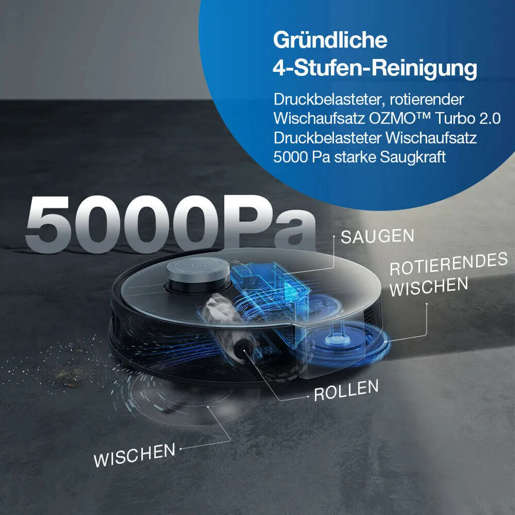 ECOVACS DEEBOT X1 TURBO Staubsauger 5000Pa Saugroboter YIKO EU APP 2 ECOVACS DEEBOT X1 TURBO Staubsauger 5000Pa Saugroboter YIKO EU APP – Bild 2