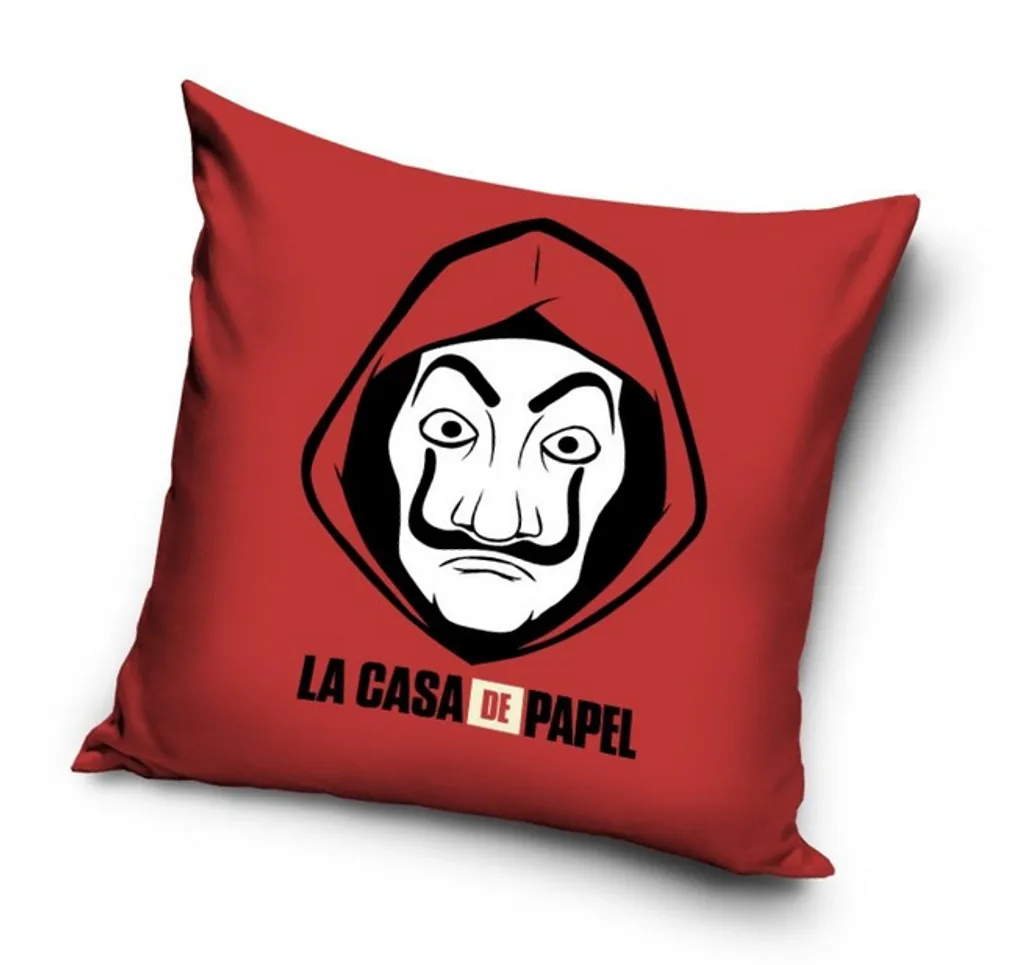 Poduszka Z Wkładem 40x40cm La Casa De Papel 1 Poduszka Z Wkładem 40x40cm La Casa De Papel
