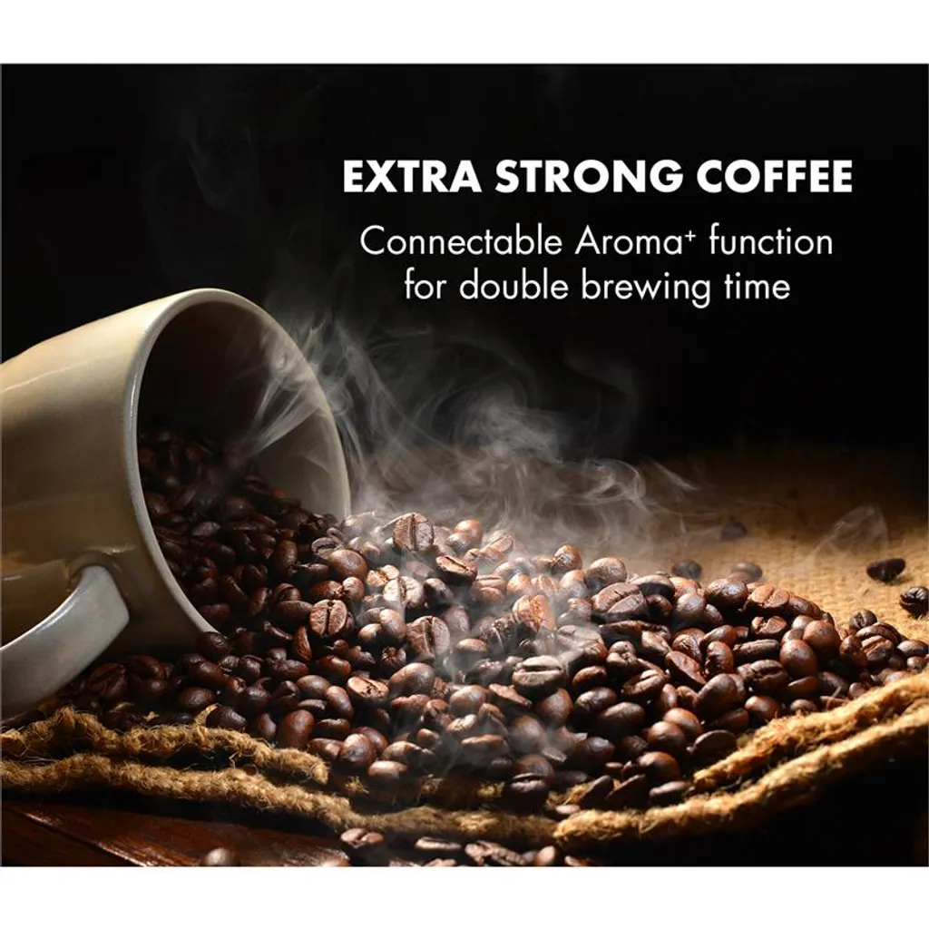 Aromatica X Kaffeemaschine Mahlwerk Glaskanne Aroma+ Edelstahl 4 Aromatica X Kaffeemaschine Mahlwerk Glaskanne Aroma+ Edelstahl – Bild 4