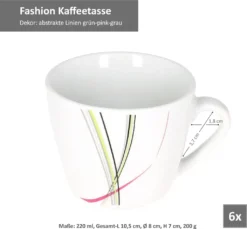 Van Well 18tlg. Kaffeeservice "Fashion" 14 Van Well 18tlg. Kaffeeservice "Fashion" -Haushalts Verkauf 70dc860fcac5ab0ce64cfe536506a8eb