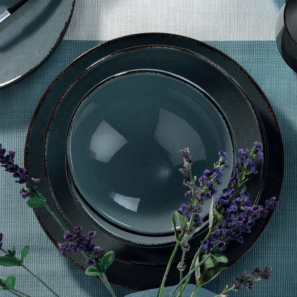 Heritage, Kütahya Porselen,(18 Stücke), Abendessen , Blau, 100% Porzellan 2 Heritage, Kütahya Porselen,(18 Stücke), Abendessen , Blau, 100% Porzellan – Bild 2