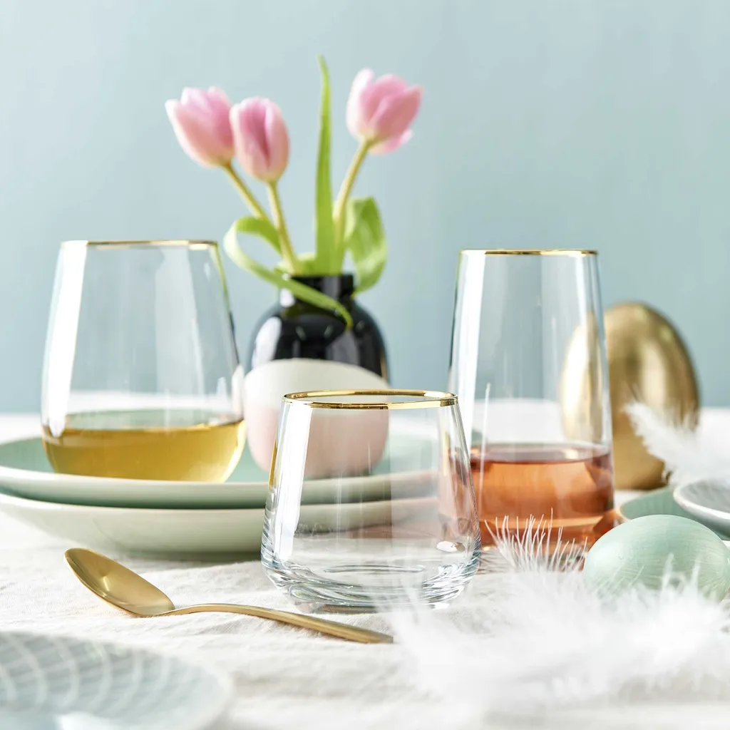 BUTLERS TOUCH OF GOLD 6x Longdrinkgläser Mit Goldrand 480ml 2 BUTLERS TOUCH OF GOLD 6x Longdrinkgläser Mit Goldrand 480ml – Bild 2