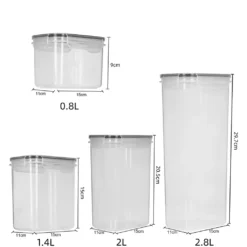 EINFEBEN 8er Set Vorratsdosen Müsli Behälter Mehl Nudel Schüttdose Pasta Lebensmittel -Haushalts Verkauf 727458a5b807fb80d49bb424cf4a79de