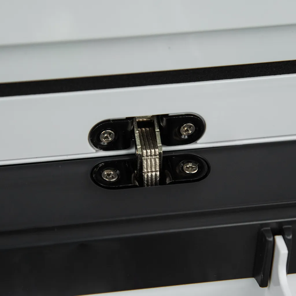 Outsunny Kühlbox Auto 30L Mit LCD-Anzeige Kompressor Autokühlschrank Elektrisch Boot Camper Reisen 12/24V DC Und 110-240V AC Weiß 7 Outsunny Kühlbox Auto 30L Mit LCD-Anzeige Kompressor Autokühlschrank Elektrisch Boot Camper Reisen 12/24V DC Und 110-240V AC Weiß – Bild 7