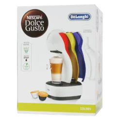 De'Longhi DeLonghi Kapselmaschine Dolce Gusto Colors, Weiß Mit Aufsätzen In Rot, Blau, Gelb 21 De'Longhi DeLonghi Kapselmaschine Dolce Gusto Colors, Weiß Mit Aufsätzen In Rot, Blau, Gelb -Haushalts Verkauf 7326d0e0409e0c91a15db91cd0dee67c