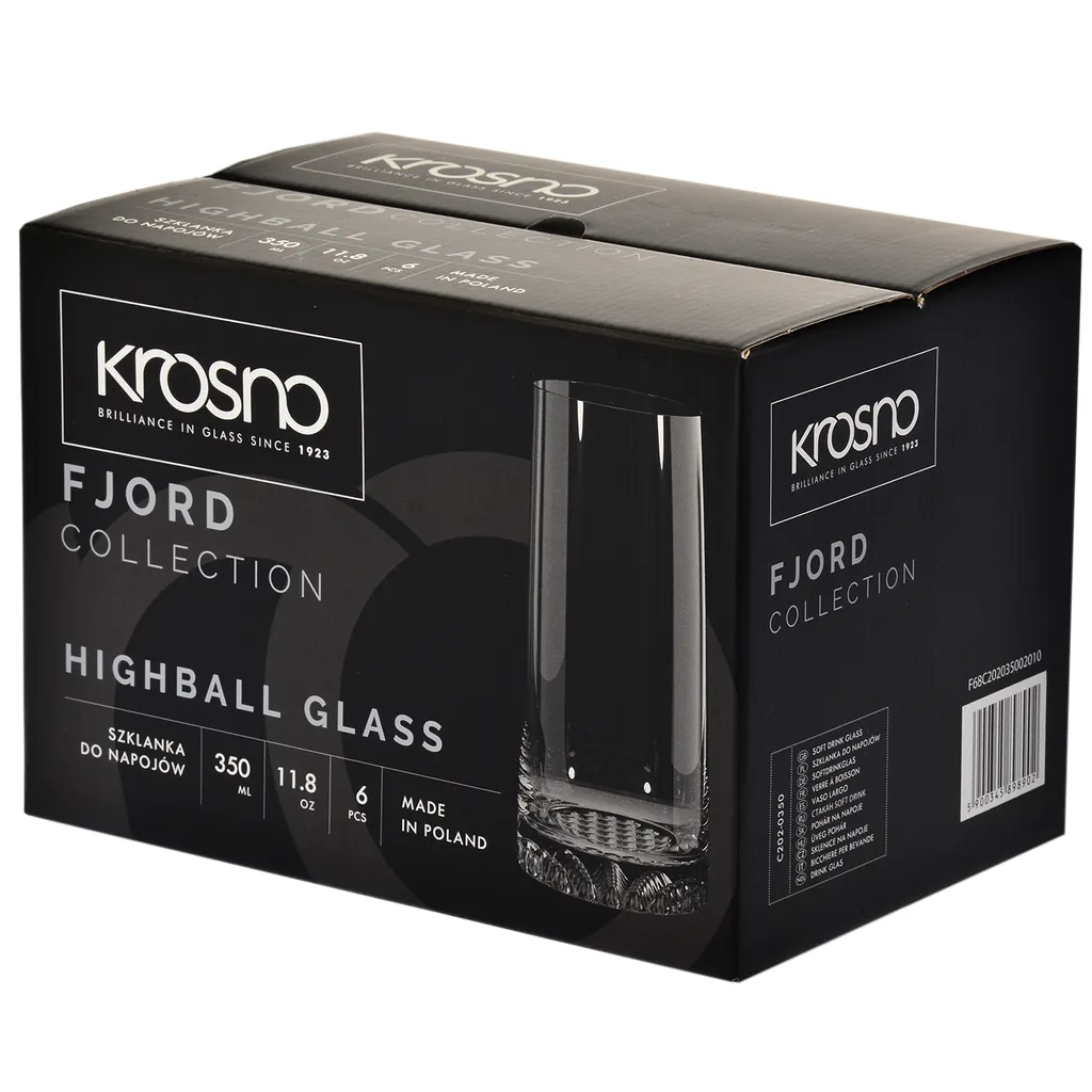 KROSNO Fjord Longdrinkgläser, 6er-Set, 350 Ml 6 KROSNO Fjord Longdrinkgläser, 6er-Set, 350 Ml – Bild 6
