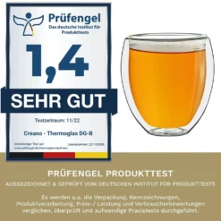 Creano Doppelwandige Gläser 400ml „DG-Bauchig“, 4er Set, Großes Thermoglas Doppelwandig Aus Borosilikatglas, Kaffeegläser, Teegläser, Latte Gläser, Doppelwandgläser 11 Creano Doppelwandige Gläser 400ml „DG-Bauchig“, 4er Set, Großes Thermoglas Doppelwandig Aus Borosilikatglas, Kaffeegläser, Teegläser, Latte Gläser, Doppelwandgläser -Haushalts Verkauf 74dd3c40097948cdd458babf89896ccd
