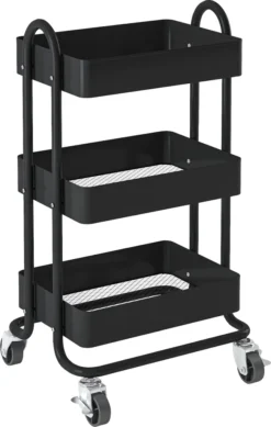 Küchenrollwagen ’Pyhäntä’ 78,5 X 46 X 35 Cm Stahl Schwarz -Haushalts Verkauf 75eaabf715907e0fd842942974b66227