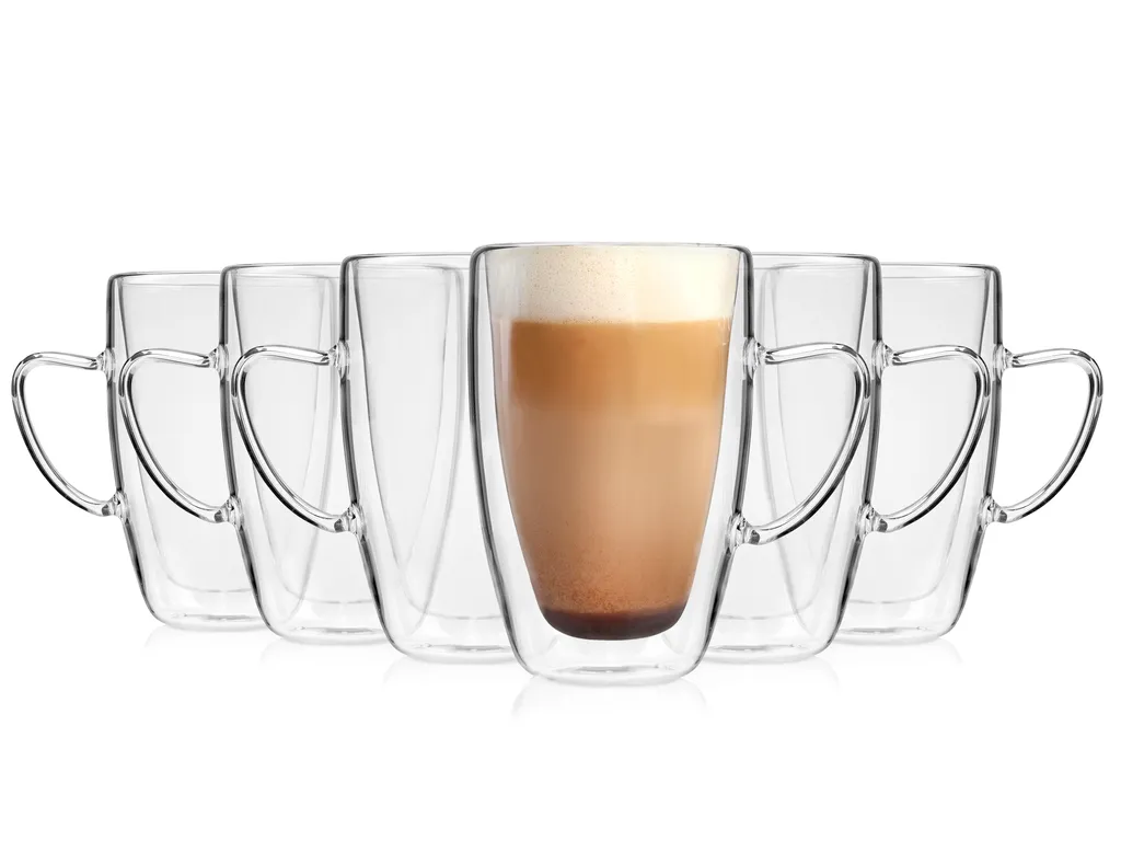 Sänger SÄNGER Doppelwandiges Cappuccino Gläser Set Mit Henkel 6 Teilig 1 Sänger SÄNGER Doppelwandiges Cappuccino Gläser Set Mit Henkel 6 Teilig