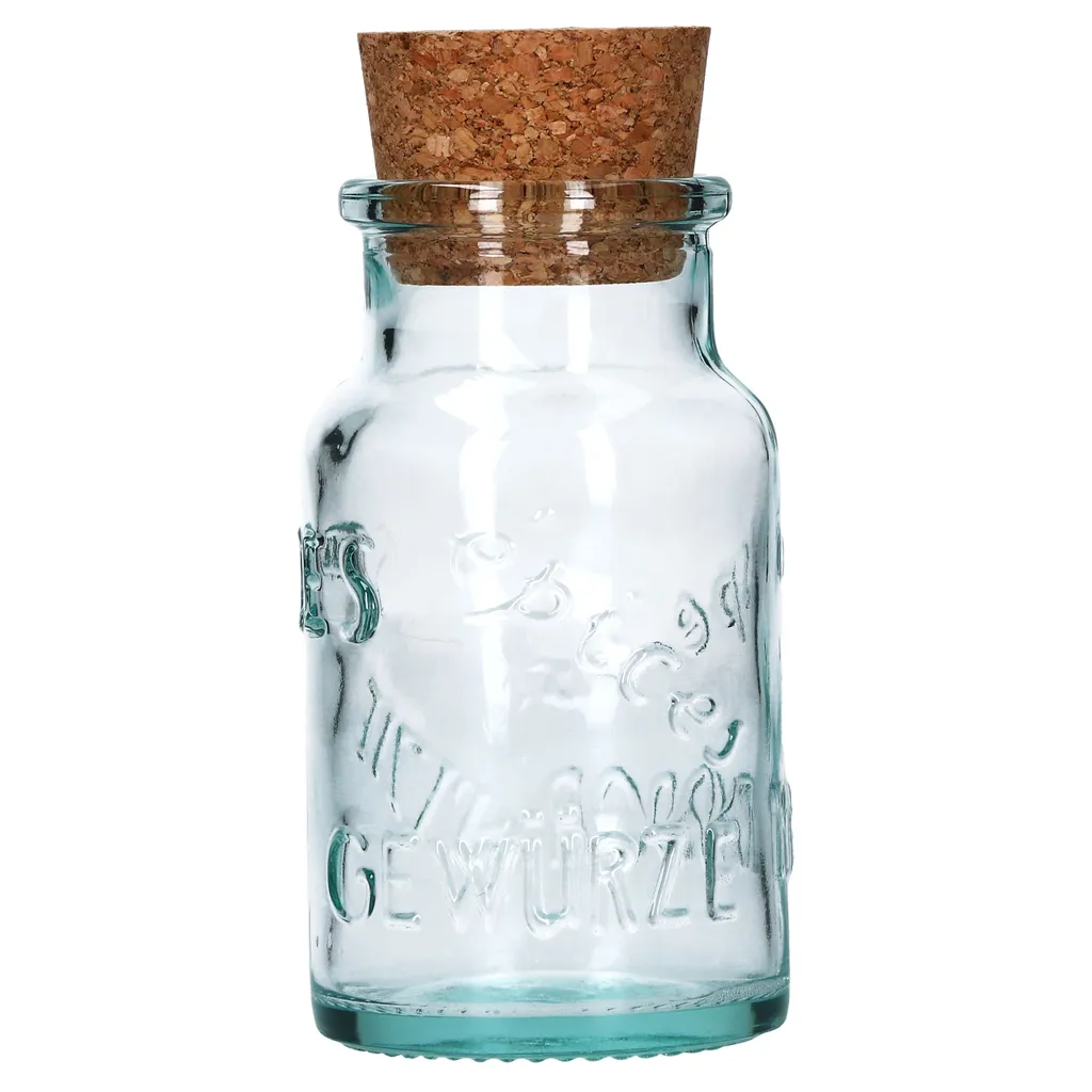 6 Runde Gewürzgläser 125 Ml + Naturkorkdeckel Glasdosen Vorratsbehälter Recyceltes Aufbewahrung 3 6 Runde Gewürzgläser 125 Ml + Naturkorkdeckel Glasdosen Vorratsbehälter Recyceltes Aufbewahrung – Bild 3