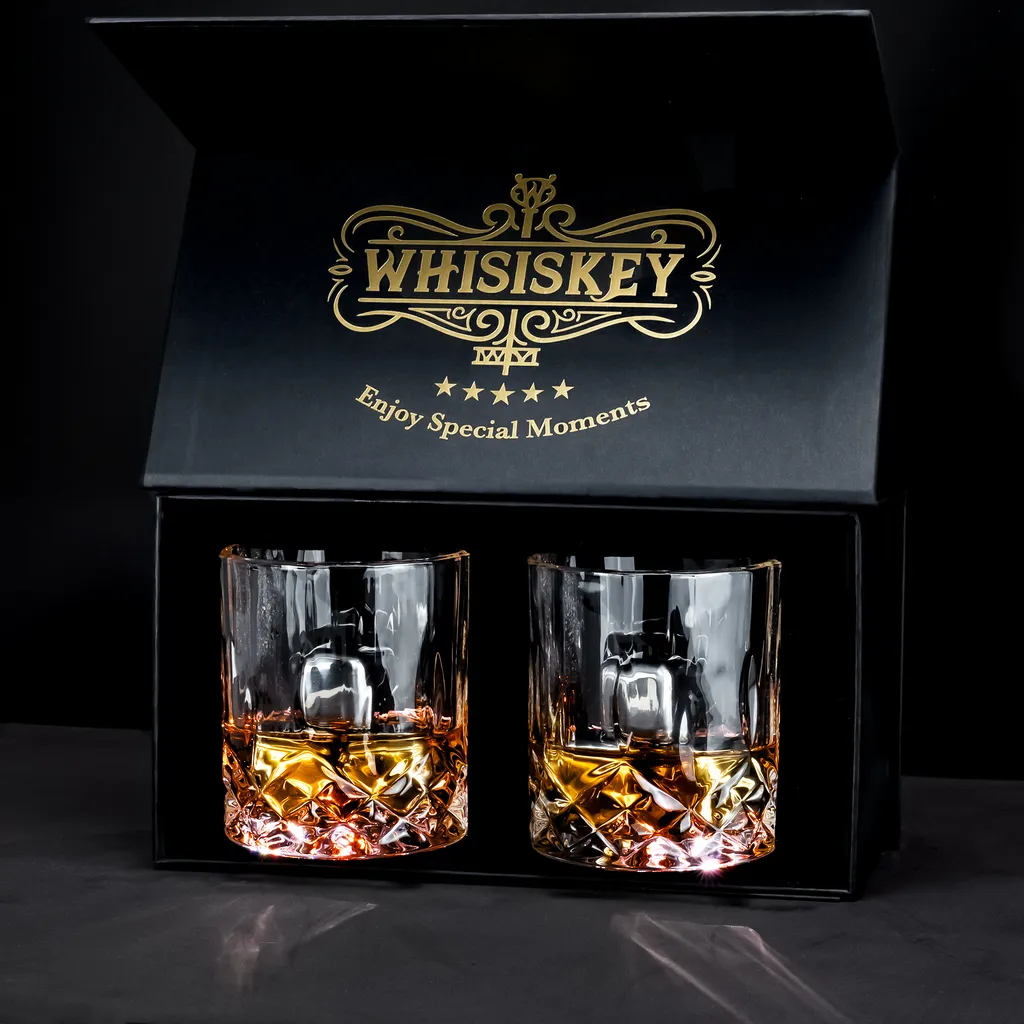 Whisiskey - Whiskygläser Set – 2 Tumbler Gläser (2x 320 Ml) – Whisky Geschenkset - Whisky Zubehör Set - Geschenke Für Männer 2 Whisiskey - Whiskygläser Set – 2 Tumbler Gläser (2x 320 Ml) – Whisky Geschenkset - Whisky Zubehör Set - Geschenke Für Männer – Bild 2
