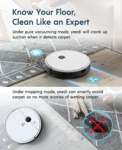 Yeedi Vac Hybrid Saugroboter Mit Absaugstation, 2500Pa Saugstärke Mit Wischfunktion, Teppicherkennung, Raumkarte, Sperrzone, 7,7 Cm Ultradünn 12 Yeedi Vac Hybrid Saugroboter Mit Absaugstation, 2500Pa Saugstärke Mit Wischfunktion, Teppicherkennung, Raumkarte, Sperrzone, 7,7 Cm Ultradünn -Haushalts Verkauf 7b06d7b4978d55e59c0f7f314912358a