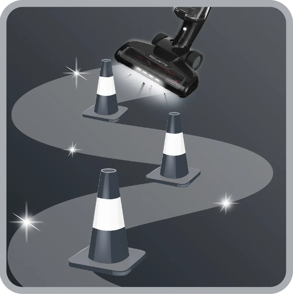 Rowenta Akku-Stielsauger RH6545Wh Air Force Light - Farbe: Schwarz Glänzend - 14,4V (Lithium-Ionen-Technologie) 2 Rowenta Akku-Stielsauger RH6545Wh Air Force Light - Farbe: Schwarz Glänzend - 14,4V (Lithium-Ionen-Technologie) – Bild 2