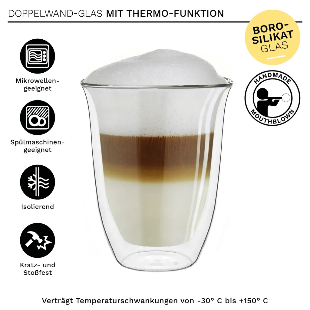 Thermoglas „DG-V“ 6er-Set 400 Ml 2 Thermoglas „DG-V“ 6er-Set 400 Ml – Bild 2
