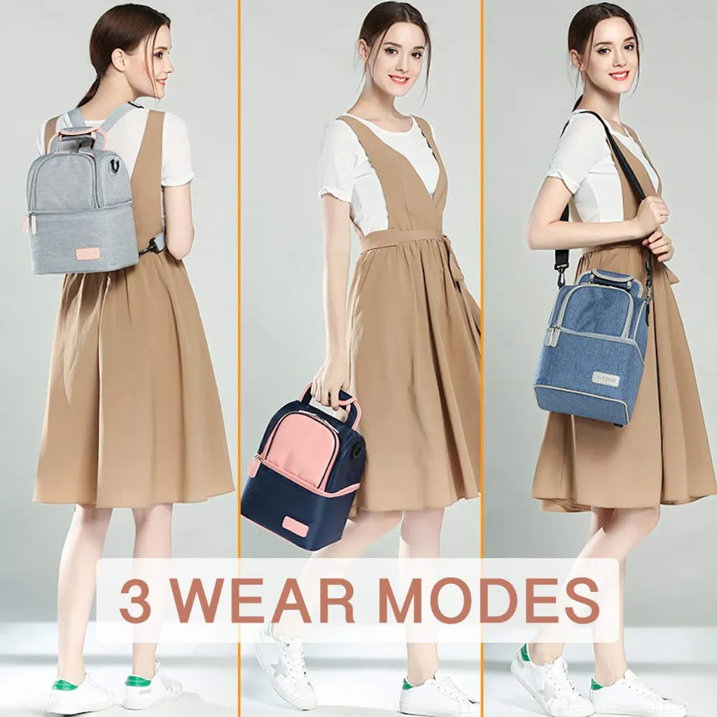 Kühltasche Für Muttermilch, Babyflasche, Wasserdicht, Für Gefrierschrank, Mama, Reiserucksack, Tragbar, Wärmeisoliert, Lunchbox Für Damen, Herren, Kinder, Große Kapazität, Handtasche,Grey 3 Kühltasche Für Muttermilch, Babyflasche, Wasserdicht, Für Gefrierschrank, Mama, Reiserucksack, Tragbar, Wärmeisoliert, Lunchbox Für Damen, Herren, Kinder, Große Kapazität, Handtasche,Grey – Bild 3