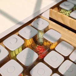 Frischhaltedosen Luftdict Vorratsdose 8-teilige-Set 8,14L Mit Deckel-POP-UP -Haushalts Verkauf 81acc998348434ce5eb601e3b98a626b