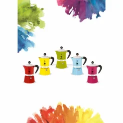 Bialetti Rainbow, Italienische Espresso-Kaffeemaschine, Aluminium, 3 Tassen, Rot 18 Bialetti Rainbow, Italienische Espresso-Kaffeemaschine, Aluminium, 3 Tassen, Rot -Haushalts Verkauf 84ac3c6d8c77367ced1a9213c887b074