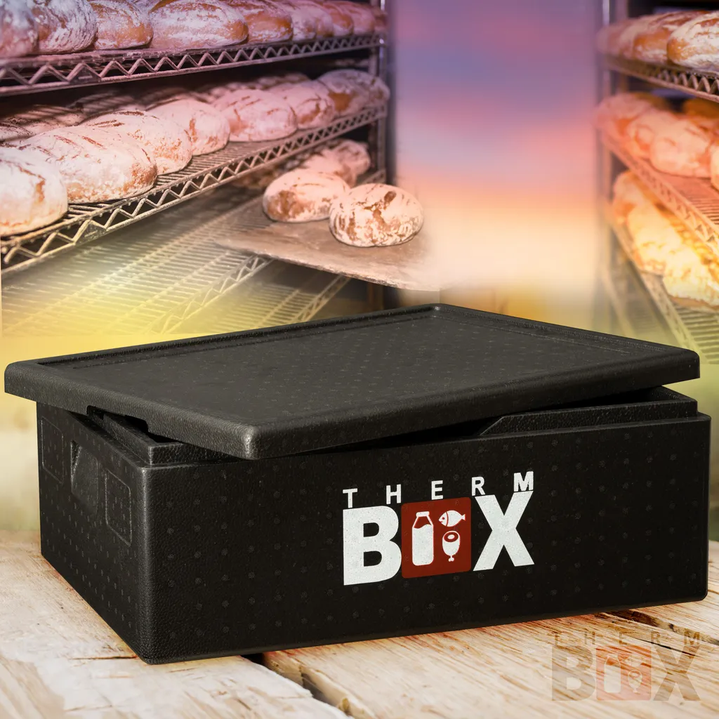 Profibox B53 - Wand: 3cm - Volumen: 53L - Innenmaß: 62,5x42,5x22cm - Wiederverwendbar Isolierbox Thermobox Kühlbox Warmhaltebox - Für E2 Kiste 1 Profibox B53 - Wand: 3cm - Volumen: 53L - Innenmaß: 62,5x42,5x22cm - Wiederverwendbar Isolierbox Thermobox Kühlbox Warmhaltebox - Für E2 Kiste