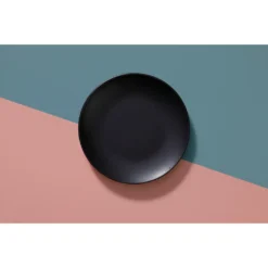 Mammoet Moon Geschirrset 6 Personen, Steingut, Bestehend Aus Tiefen Und Flachen Tellern Sowie Schalen – Je 6 Stück, Matt Schwarz, Moderne Form, Spülmaschinenfest -Haushalts Verkauf 89a65ab25a861e65fafb39af5d904d1b