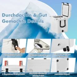 COSTWAY 31L Kühlbox Strapazierfähig Kühler Mit Korb & Getränkehalter Griffen & Fischlineal Eiskühler Tragbar Kälte Bis 9 Tage Weiß 11 COSTWAY 31L Kühlbox Strapazierfähig Kühler Mit Korb & Getränkehalter Griffen & Fischlineal Eiskühler Tragbar Kälte Bis 9 Tage Weiß -Haushalts Verkauf 8c3815d15af6223a6f57a54918219c22