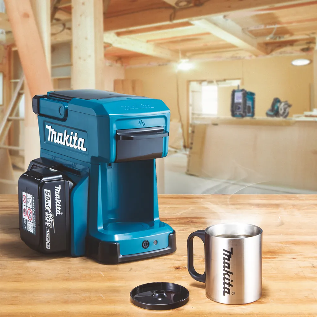 Makita Akku / Netz Tragbare Mobile Kaffeemaschine Caffee DCM501Z 18V 230V 6 Makita Akku / Netz Tragbare Mobile Kaffeemaschine Caffee DCM501Z 18V 230V – Bild 6