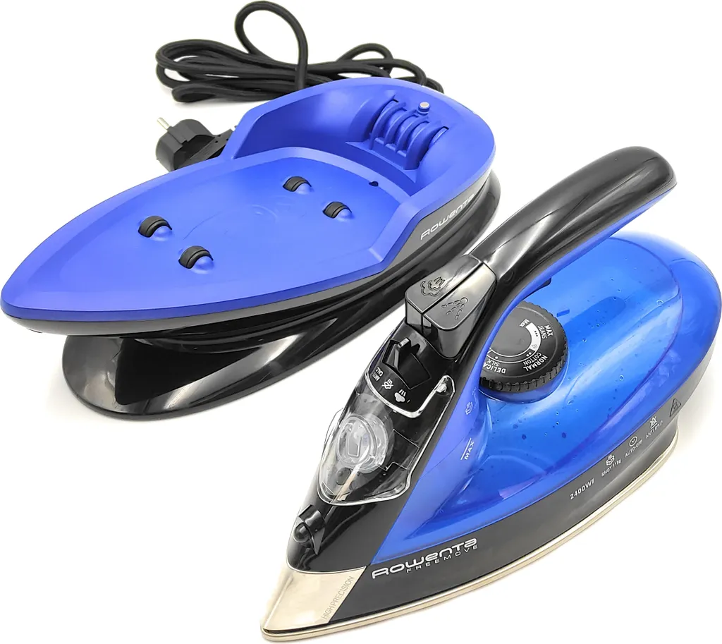 Rowenta DE5010 Dampfbügeleisen Ohne Schnur Mit Ladestation Blau Schwarz 6 Rowenta DE5010 Dampfbügeleisen Ohne Schnur Mit Ladestation Blau Schwarz – Bild 6