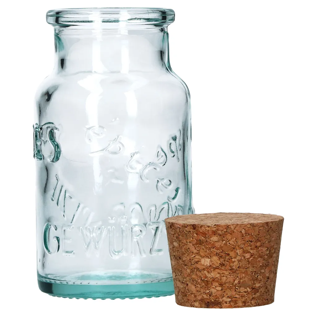 6 Runde Gewürzgläser 125 Ml + Naturkorkdeckel Glasdosen Vorratsbehälter Recyceltes Aufbewahrung 4 6 Runde Gewürzgläser 125 Ml + Naturkorkdeckel Glasdosen Vorratsbehälter Recyceltes Aufbewahrung – Bild 4