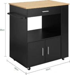SoBuy FKW113-SCH Servierwagen Küchenwagen Kücheninsel Küchenschrank Rollwagen Mikrowellenschrank Küchenrollwagen Schwarz BHT Ca.: 82x88x46cm 13 SoBuy FKW113-SCH Servierwagen Küchenwagen Kücheninsel Küchenschrank Rollwagen Mikrowellenschrank Küchenrollwagen Schwarz BHT Ca.: 82x88x46cm -Haushalts Verkauf 930524b9e330e9acf576aad273ef69ed