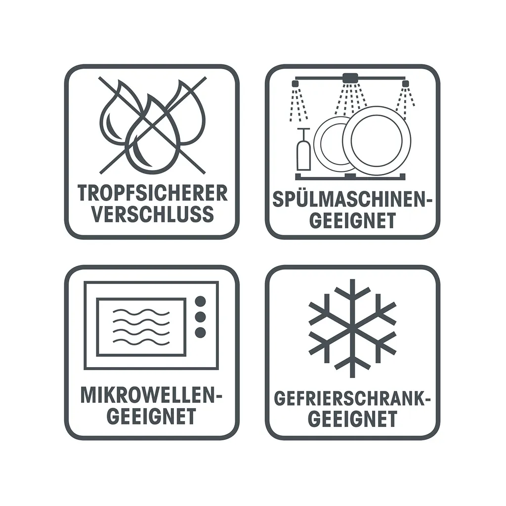 Frischhaltedosen Set Klick Gefrierdosen Lunchbox Deckel 14-tlg. Aquamarin 7 Frischhaltedosen Set Klick Gefrierdosen Lunchbox Deckel 14-tlg. Aquamarin – Bild 7