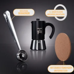Thiru Espressokocher Induktion L Premium Mokkakanne Aus Edelstahl Inkl. Toolset (Silber, 4 Tassen (200ml)) 13 Thiru Espressokocher Induktion L Premium Mokkakanne Aus Edelstahl Inkl. Toolset (Silber, 4 Tassen (200ml)) -Haushalts Verkauf 95cb7ba0862f694488489b1da6ef393c
