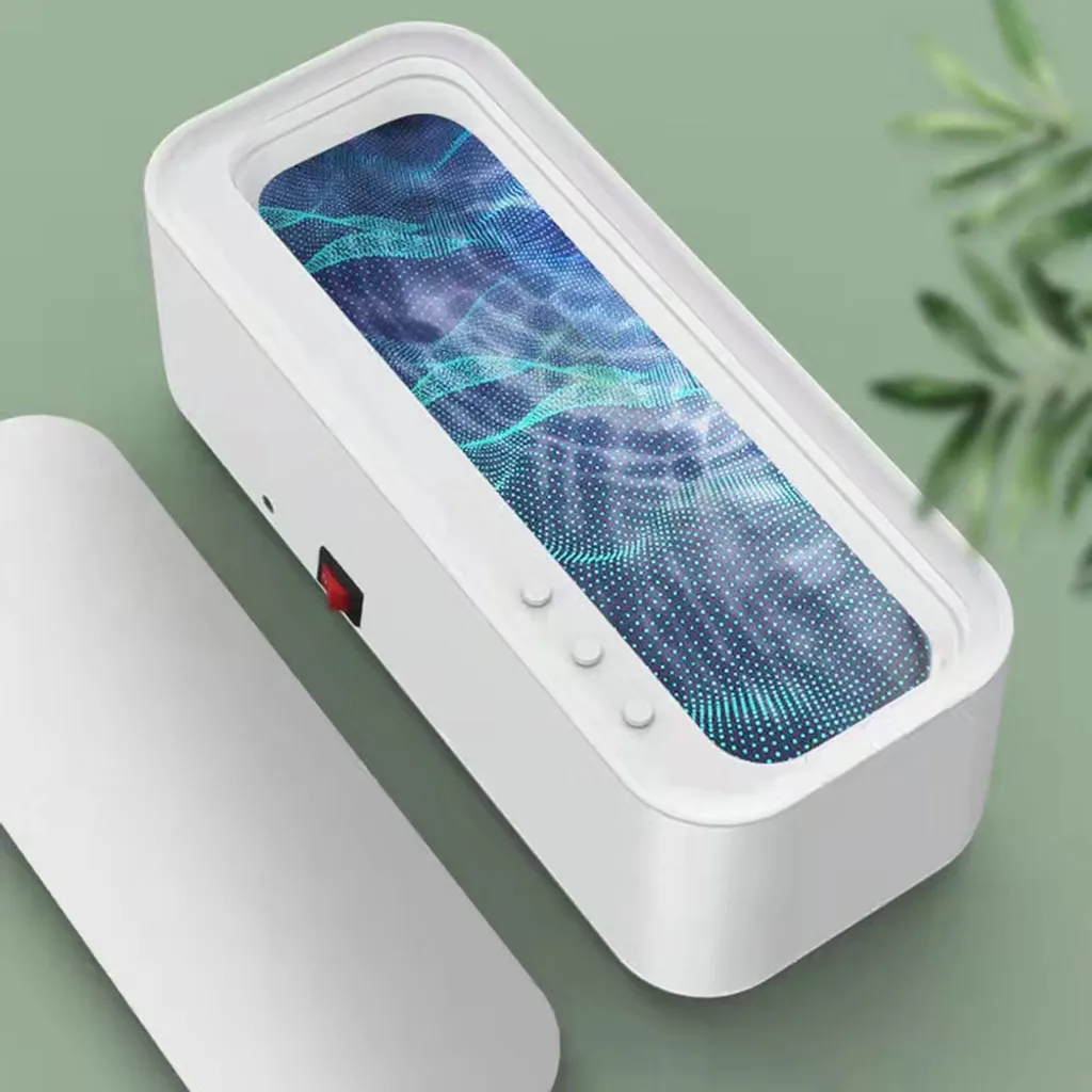 Weiß Ultraschall Schmuckreiniger, Tragbare Ultraschall Reinigungsmaschine, Kleiner Ultraschall-Reiniger Für Brillen/Uhren/Ohrringe/Ringe/Halsketten 3 Weiß Ultraschall Schmuckreiniger, Tragbare Ultraschall Reinigungsmaschine, Kleiner Ultraschall-Reiniger Für Brillen/Uhren/Ohrringe/Ringe/Halsketten – Bild 3