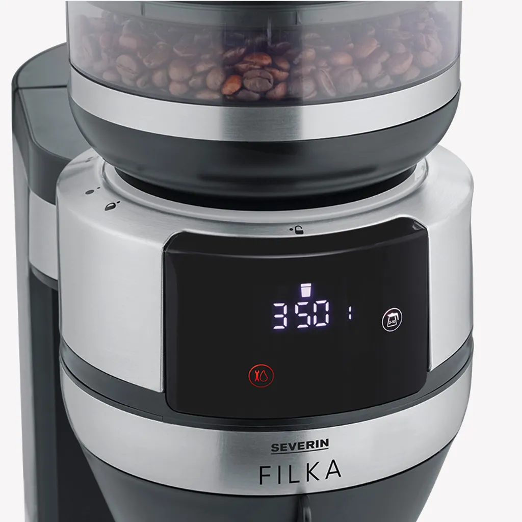 SEVERIN FILKA Vollautomat Für Filterkaffee Mit Thermokanne KA 4851 Aus Edelstahl, Matt-schwarz Edelstahl-gebürstet 3 SEVERIN FILKA Vollautomat Für Filterkaffee Mit Thermokanne KA 4851 Aus Edelstahl, Matt-schwarz Edelstahl-gebürstet – Bild 3