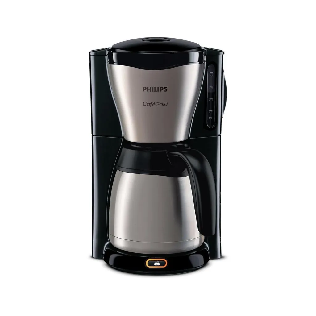 PHILIPS Gaia Collection HD7548/20 Kaffeemaschine Thermokanne, Schwarz/Edelstahl 1 PHILIPS Gaia Collection HD7548/20 Kaffeemaschine Thermokanne, Schwarz/Edelstahl