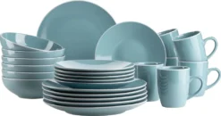 Mäser 931770 Kombiservice Elissa Für 6 Personen, Steinzeug, Türkis (1 Set, 24-teilig) -Haushalts Verkauf 9e032539a6fad536425c02675b86178d