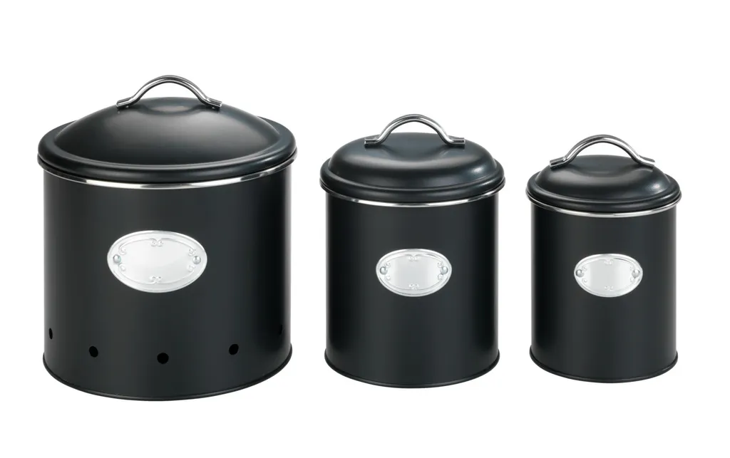 Wenko Aufbewahrungsdose Nero Mit Löchern 4 L 2 Wenko Aufbewahrungsdose Nero Mit Löchern 4 L – Bild 2