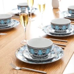 Tafelservice VEWEET, 18 Teiliges Geschirrset Aus Porzellan, AUDRIE Serie, Mit Je 6 Müslischale, Dessertteller Und Flachteller Für 6 Personen 15 Tafelservice VEWEET, 18 Teiliges Geschirrset Aus Porzellan, AUDRIE Serie, Mit Je 6 Müslischale, Dessertteller Und Flachteller Für 6 Personen -Haushalts Verkauf 9fa6f1d127266dfc1c9b20621d611da1