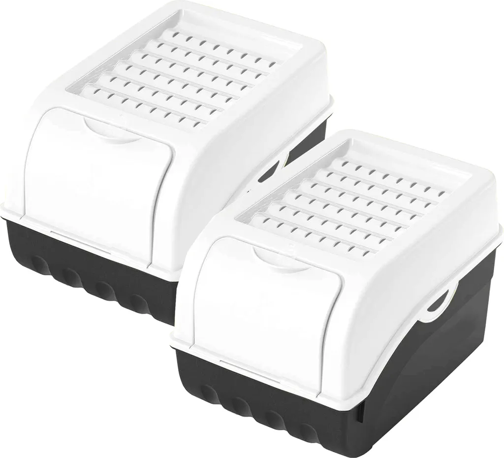 Kartoffelbox Kunststoff Circa 7,7 Liter 2 Stück : Weiß / Schwarz 3 Kartoffelbox Kunststoff Circa 7,7 Liter 2 Stück : Weiß / Schwarz – Bild 3