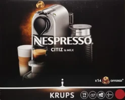 Krups XN7615.19 Nespresso Citiz & Milk Kaffeekapselmaschine (1260 Watt, Wassertankkapazität: 1l, Pumpendruck: 19 Bar) Rot 15 Krups XN7615.19 Nespresso Citiz & Milk Kaffeekapselmaschine (1260 Watt, Wassertankkapazität: 1l, Pumpendruck: 19 Bar) Rot -Haushalts Verkauf a1857d7176b6aeafe047bc70f87dc318