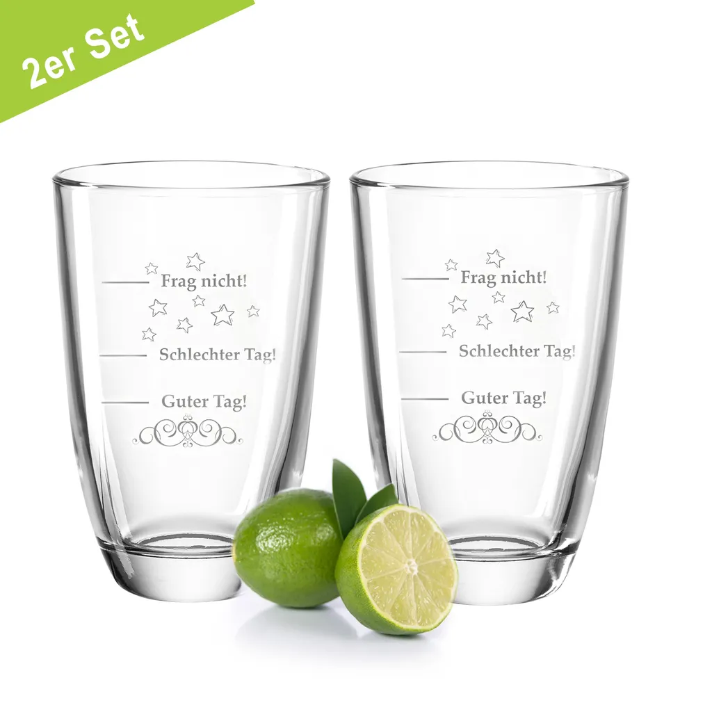 GRAVURZEILE 2er Set Montana GIN-Gläser Mit Gravur - Guter Tag, Schlechter Tag, Frag Nicht! - Geschenk Für Freund 1 GRAVURZEILE 2er Set Montana GIN-Gläser Mit Gravur - Guter Tag, Schlechter Tag, Frag Nicht! - Geschenk Für Freund