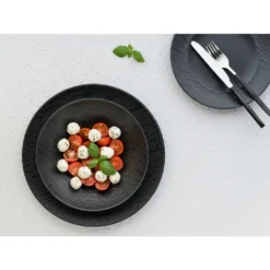 CreaTable 33320 Tafelservice Rondo Schiefer Für 6 Personen, Steinzeug, Schwarz (1 Set, 12-teilig) -Haushalts Verkauf a2795c153223272a9718ba933e92b3d9