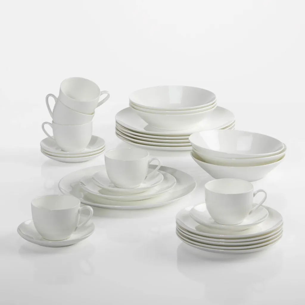 Maxwell & Williams Cashmere Resort Kaffee- Und Tafelset, Coupe, Geschenkbox, Bone China Porzellan, 30-tlg., BC1960 1 Maxwell & Williams Cashmere Resort Kaffee- Und Tafelset, Coupe, Geschenkbox, Bone China Porzellan, 30-tlg., BC1960