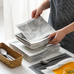 MALACASA, Serie Flora, Marmor Porzellan Tafelservice 12 Teiligen Set Kombiservice Geschirrset Mit Je 6 Speiseteller Und 6 Suppenteller Für 6 Personen 13 MALACASA, Serie Flora, Marmor Porzellan Tafelservice 12 Teiligen Set Kombiservice Geschirrset Mit Je 6 Speiseteller Und 6 Suppenteller Für 6 Personen -Haushalts Verkauf a64e7dc2a890c019d4897fbdaa1edb3b