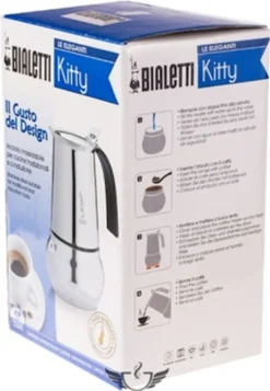 Bialetti Espressokocher Kitty 10 Tassen Inkl. 100g Perfetto Moka Classico -Haushalts Verkauf a8c91be8738c981c33f04c053fdb2357